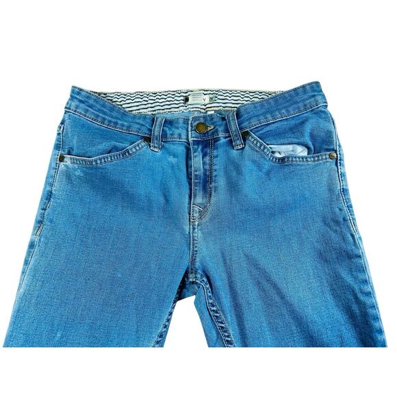 Women's Roxy Skinny Jeans Sz 28 Medium Blue Wash Stretch Midrise 30" Inseam - Picture 3 of 9
